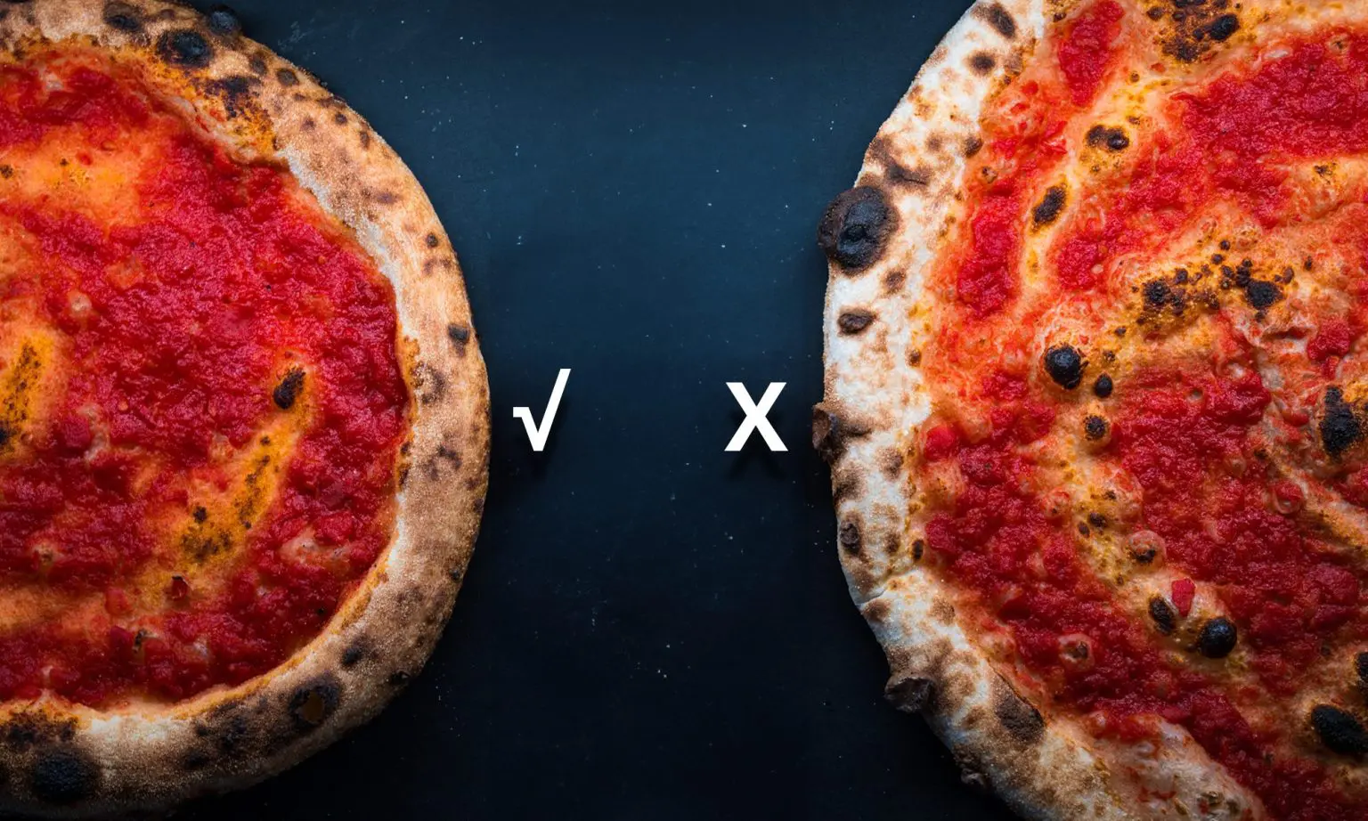 Pizza leopardo/“apariencia de leopardo”