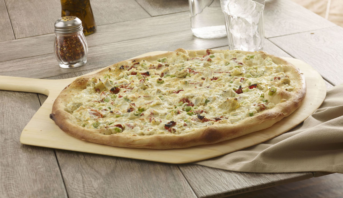 Artichoke and Sun-Dried Tomato Pizza