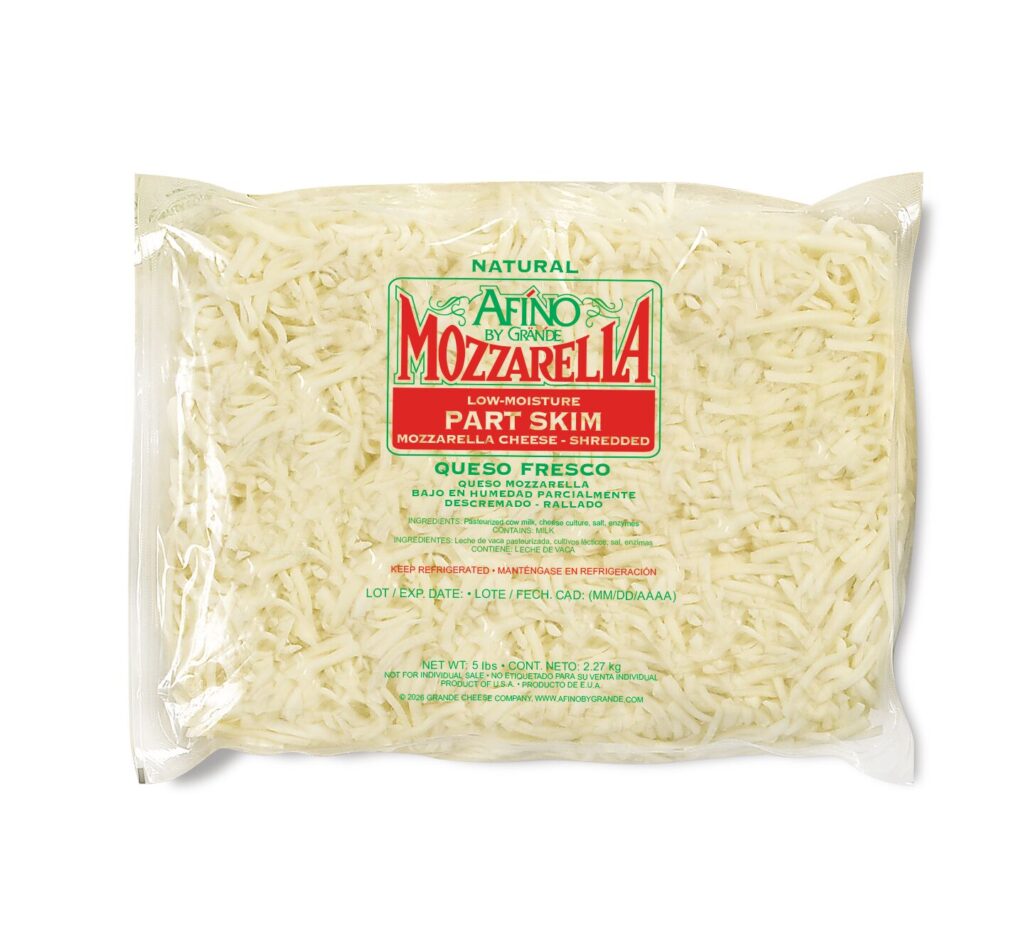41702-<span translate="no">Afino by Grande</span> Mozzarella PS Shred 2.27 kg MX